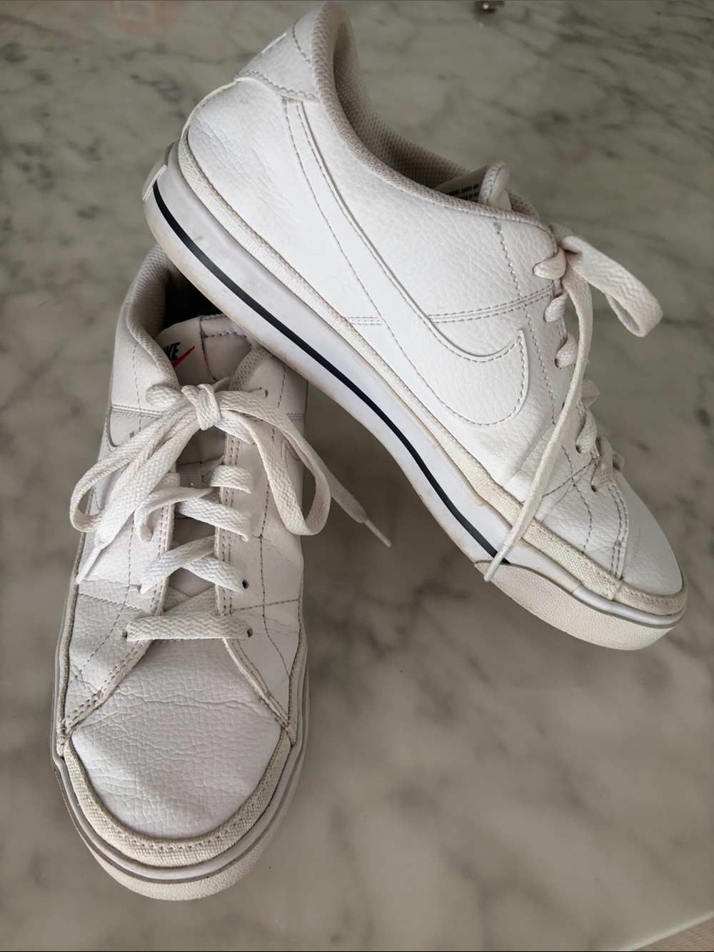Women's Nike Court Legacy Next Nature Sneakers with Black Stripe